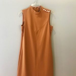 Ivanka Trump Taupe / Mustard Dress